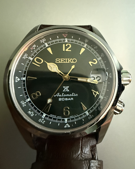 No Reserve - 2022 Seiko Prospex Alpinist 39MM Geen Dial Leather Strap (Spb507)