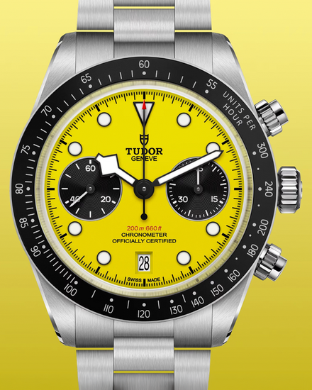 2026 Tudor Black Bay Chrono 39MM Yellow Dial Steel Bracelet (79310N)