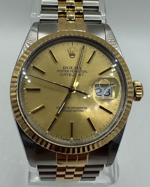 1987 Rolex Datejust 36MM Champagne Dial Two-Tone Jubilee Bracelet (16013)