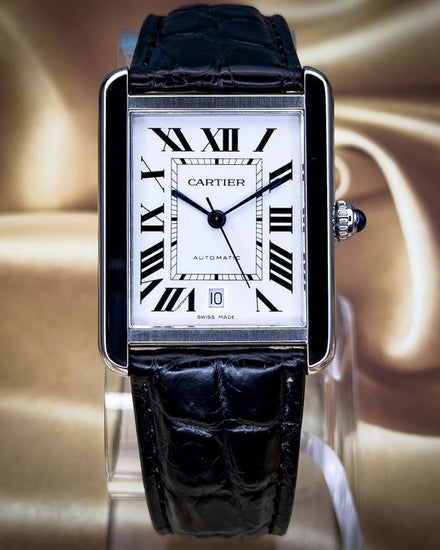 2017 Cartier Tank Solo 31MM Silver Dial Leather Strap (W5200027)