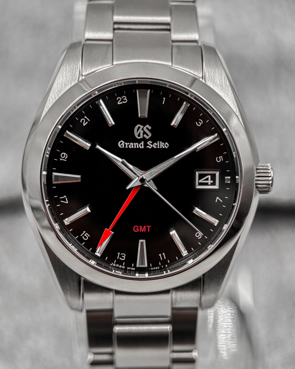 No Reserve - 2023 Grand Seiko Heritage Collection 40MM Quartz Black Dial Steel Bracelet (SBGN013)