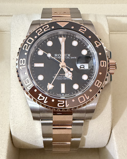 2026 Rolex GMT-Master II "Rootbeer" 40MM Black Dial Two-Tone Oyster Bracelet (126711CHNR)