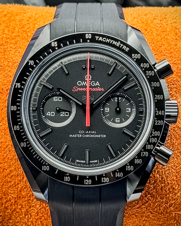 2025 Omega Speedmaster Dark Side of the Moon "Darth Vader" 44.25MM Black Dial Rubber Strap (310.92.44.51.01.001)