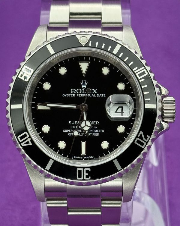 2008 Rolex Submariner Date 40MM Black Dial Oyster Bracelet (16610)