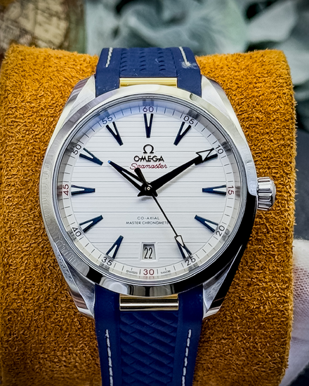 2021 Omega Seamaster Aqua Terra 150M "Ryder Cup" S.E. 41MM Silver Dial Rubber Strap (220.12.41.21.02.004)