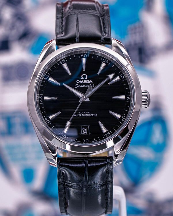 2024 Omega Seamaster Aqua Terra 150M 41MM Black Dial Leather Strap (220.13.41.21.01.001)