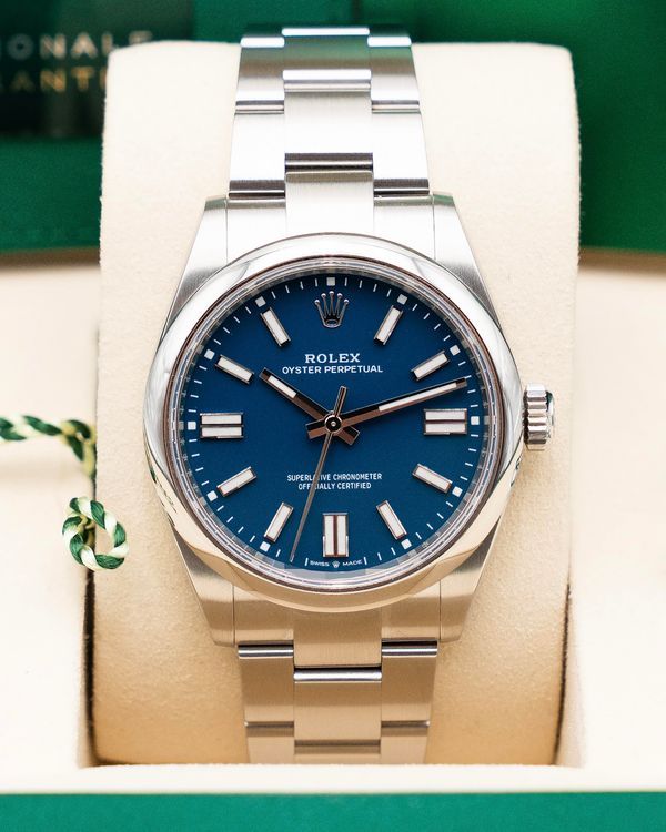 2025 Rolex Oyster Perpetual 41MM Blue  Dial Oyster Bracelet (134300)