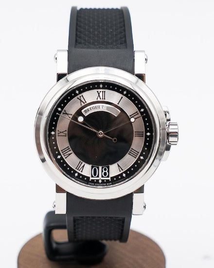 Breguet Marine 39MM Black Dial Rubber Strap (5817ST)