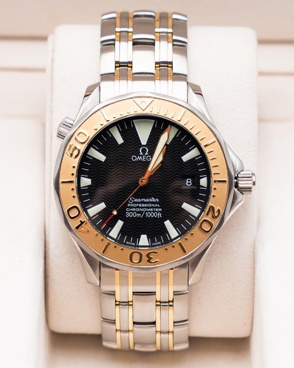 Omega Seamaster Diver 300M 41MM Black Dial Two-Tone Bracelet (2455.50.00)