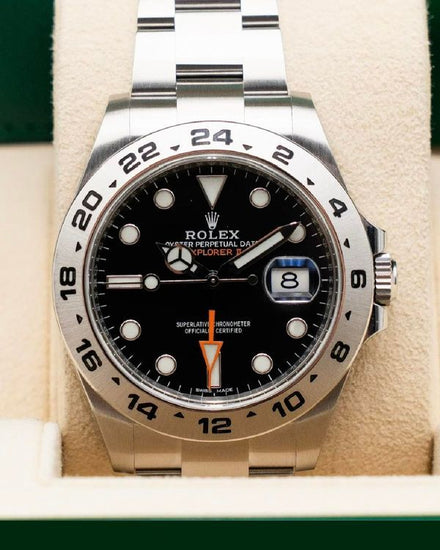 2018 Rolex Explorer II 42MM Black Dial Oyster Bracelet (216570)