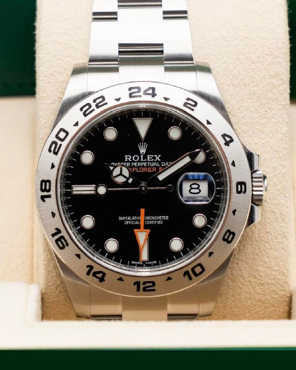 2018 Rolex Explorer II 42MM Black Dial Oyster Bracelet (216570)