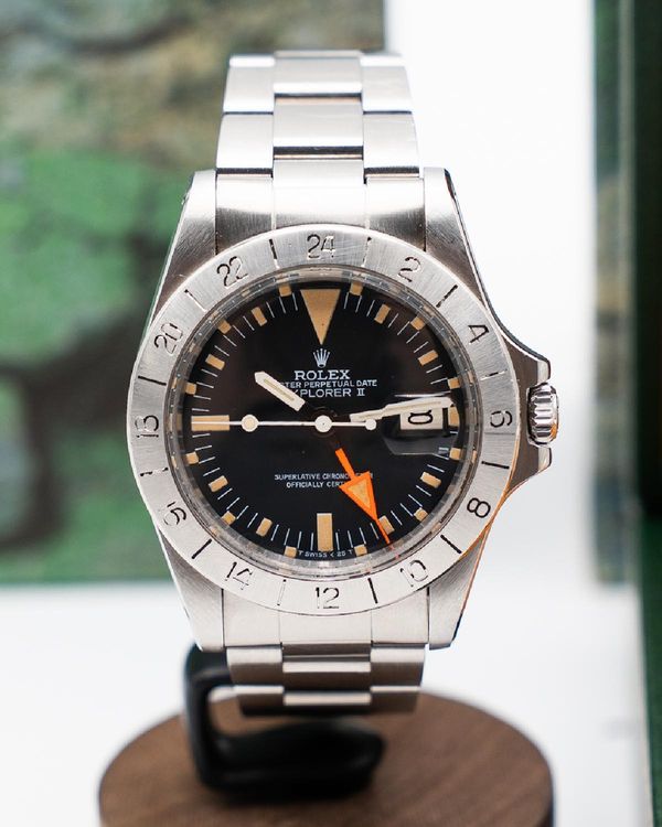1984 Rolex Explorer II "Steve McQueen" 40MM Black Dial Steel Bracelet (1655)
