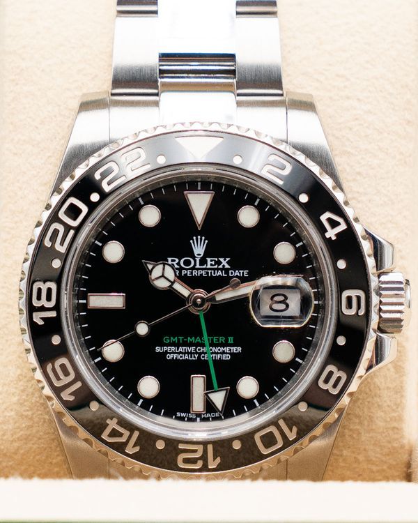 2010 Rolex GMT-Master II 40MM Black Dial Oyster Bracelet (116710LN)