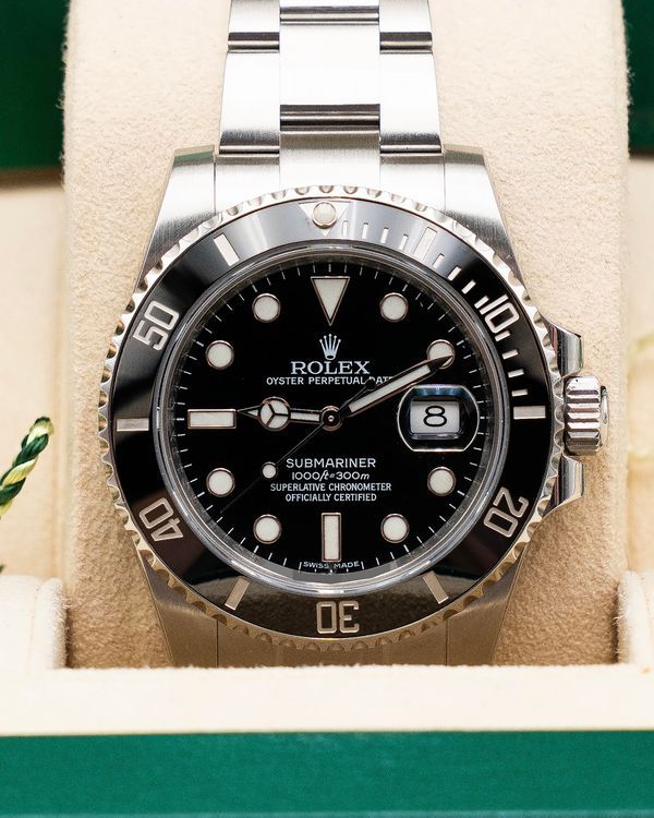 2015 Rolex Submariner Date 40MM Black Dial Oyster Bracelet (116610LN)