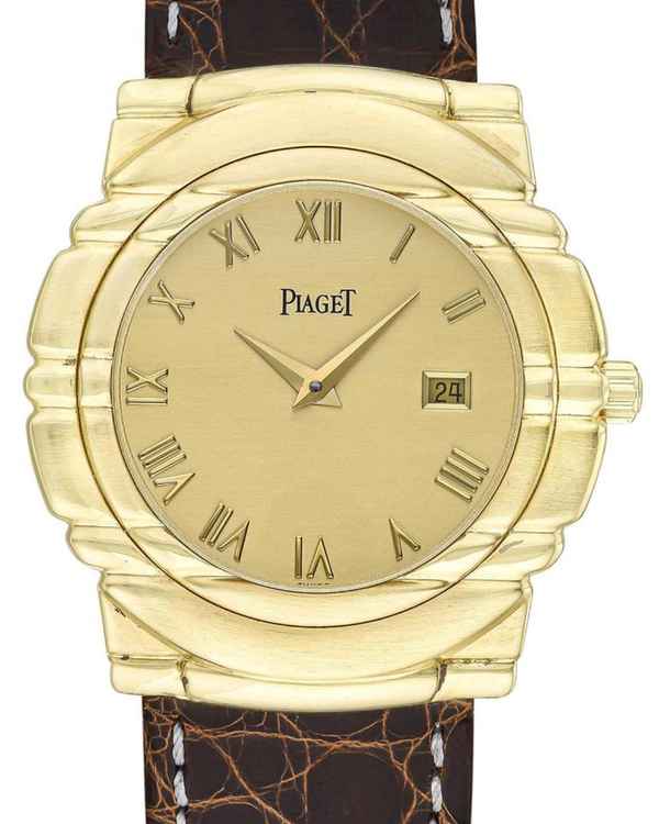 Piaget Tanagra 35MM Quartz Champagne Dial Aftermarket Leather Strap (17141 M411D)