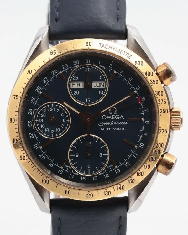 Omega Speedmaster 39MM Blue Dial Aftermarket Leather Strap (3321.8000)