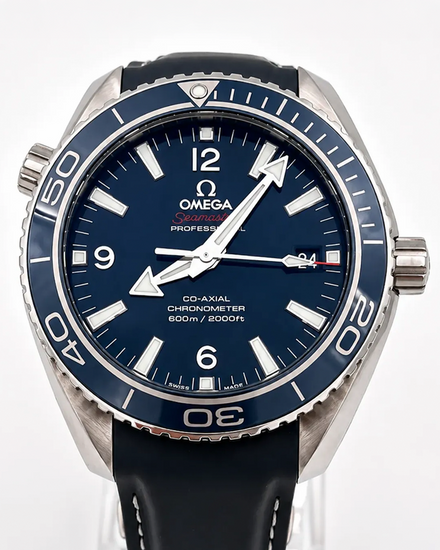 No Reserve - 2023 Omega Seamaster Planet Ocean 600M 42MM Blue Dial Rubber Strap (232.92.42.21.03.001)