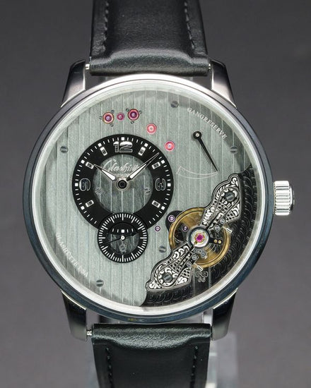 2015 Glashütte Original PanoInverse XL 42MM Grey Dial Leather Strap (1-66-06-04-22-05)