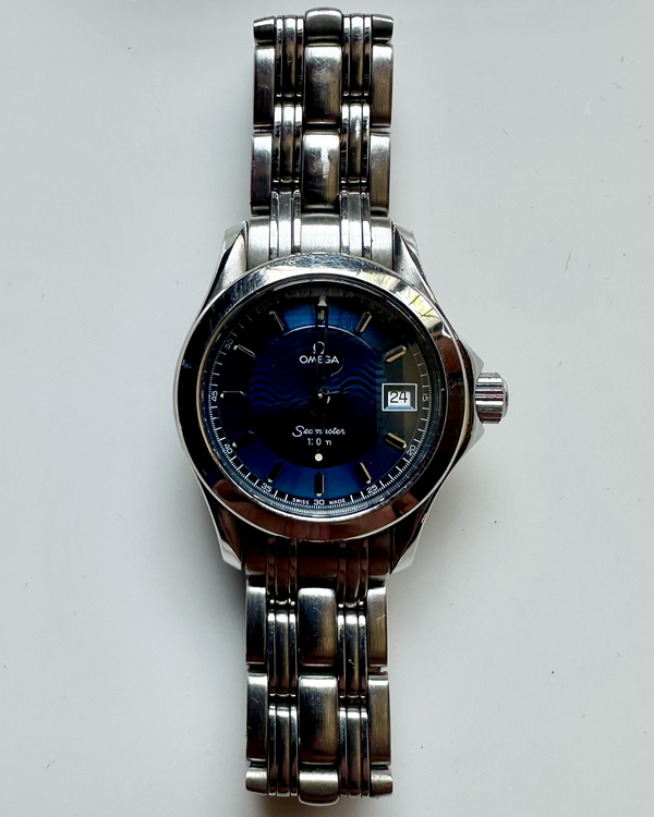 1997 Omega Seamaster 120M 25MM Quartz Blue Dial Steel Bracelet (2581.81.00)