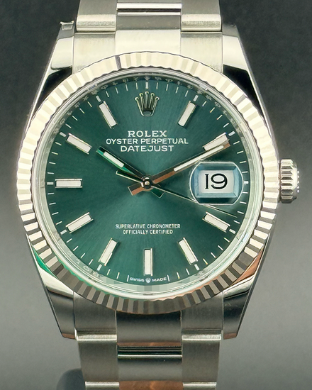 2026 Rolex Datejust 36MM Green Dial Oyster Bracelet (126234)