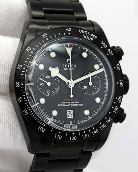 2019 Tudor Black Bay Chrono Dark L.E. 41MM Black Dial Steel Bracelet (79360DK)