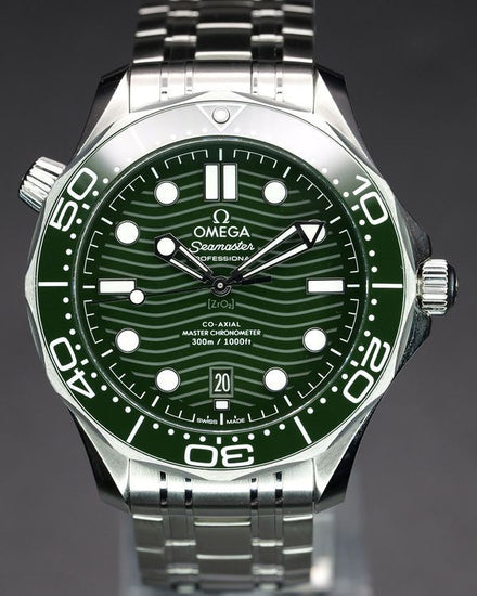 2026 Omega Seamaster Diver 300M "Seaweed" 42MM Green Dial Steel Bracelet (210.30.42.20.10.001)