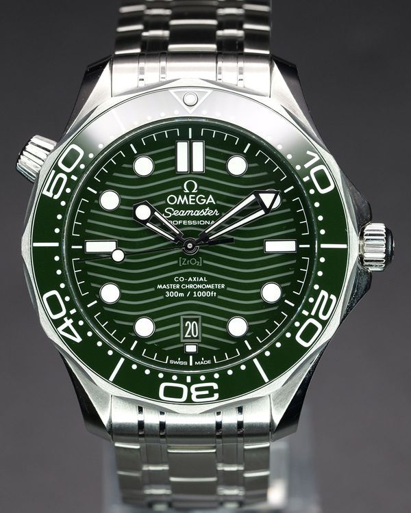2026 Omega Seamaster Diver 300M "Seaweed" 42MM Green Dial Steel Bracelet (210.30.42.20.10.001)