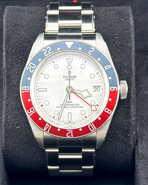 2025 Tudor Black Bay GMT "Pepsi" 41MM White Dial Steel Bracelet (M79830RB-0010)
