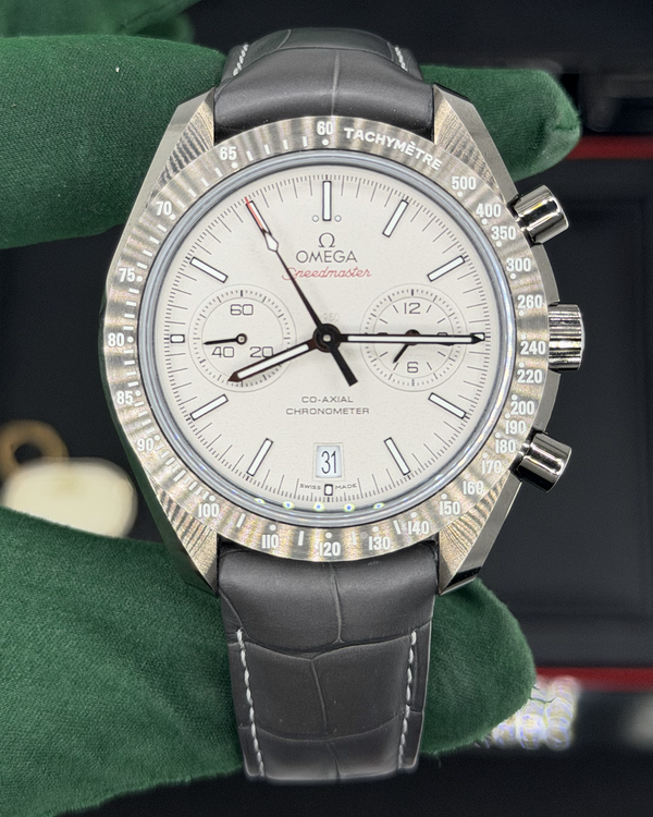 Omega Speedmaster Dark Side of the Moon "Grey Side of the Moon" 44.25MM Grey Dial Leather Strap (311.93.44.51.99.002)