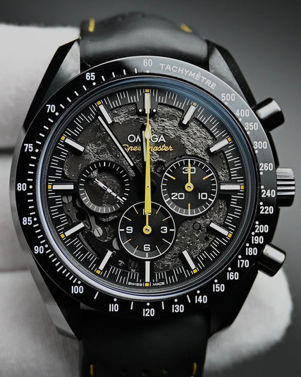 2025 Omega Speedmaster Dark Side of the Moon "Apollo 8" 44.25MM Black Dial Rubber Strap (310.92.44.50.01.001)