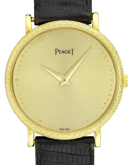 Piaget Vintage 26MM Champagne Dial Aftermarket Leather Strap (9016)