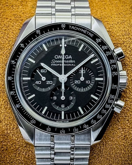 2025 Omega Speedmaster Professional Moonwatch "Sapphire Sandwich" 42MM Black Dial Steel Bracelet (310.30.42.50.01.002)