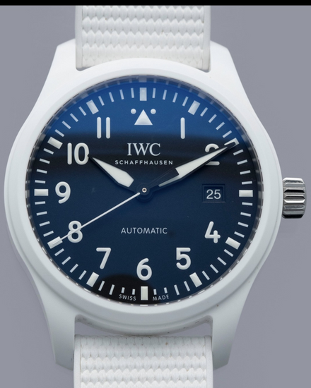 2025 IWC Schaffhausen Pilot Top Gun “Lake Tahoe” 41MM Black Dial Rubber Strap (IW328104)