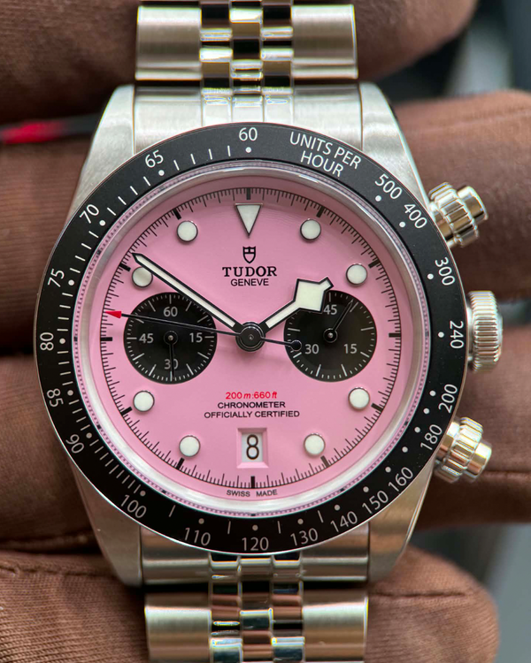 2025 Tudor Black Bay Chrono “Flamingo” 41MM Pink Dial Steel Bracelet (79360)