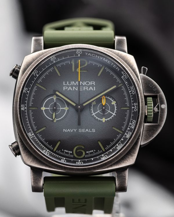 2023 Panerai Luminor Chrono "Navy SEAL's" 44MM Grey Dial Rubber Strap (PAM01409)