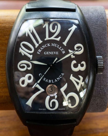 No Reserve - Franck Muller Casablanca 39MM Black Dial Rubber Strap (8880 C DT NR)
