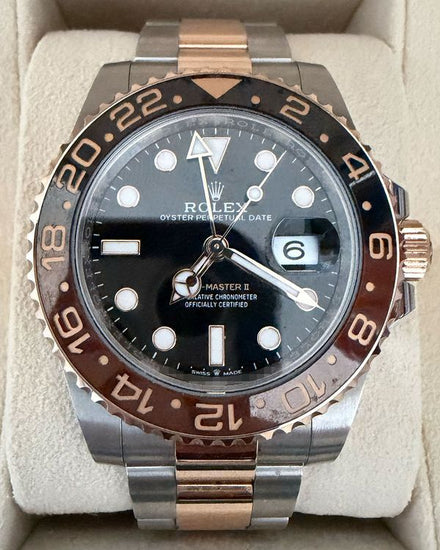 2024 Rolex GMT-Master II "Rootbeer" 40MM Black Dial Two-Tone Oyster Bracelet (126711CHNR)