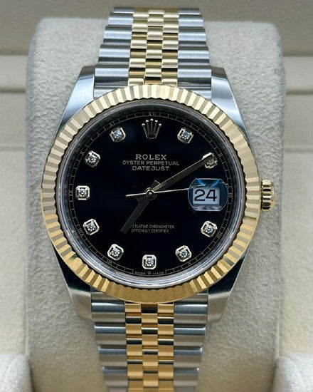2024 Rolex Datejust 41MM Black Dial Two-Tone Jubilee Bracelet (126333)
