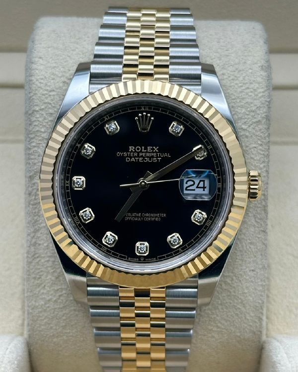2024 Rolex Datejust 41MM Black Dial Two-Tone Jubilee Bracelet (126333)