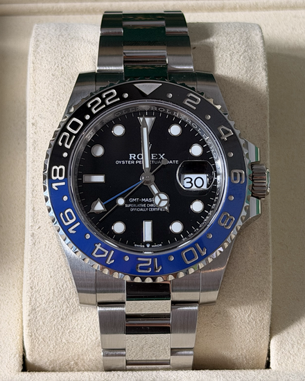 2026 Rolex GMT-Master II "Batman" 40MM Black Dial Oyster Bracelet (126710BLNR)