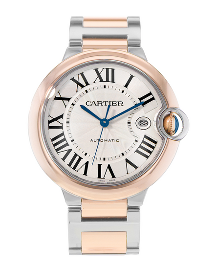 Cartier Ballon Bleu 42MM Silver Dial Two-Tone Bracelet (W2BB0004)