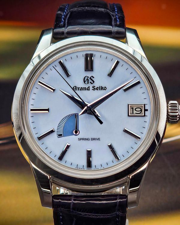 2024 Grand Seiko Elegance Collection 40.2MM "Snowflake" Blue Dial Leather Strap (SBGA407G)