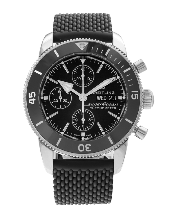 2019 Breitling Superocean Heritage Chronograph 44MM Black Dial Rubber Strap (A13313121B1S1)