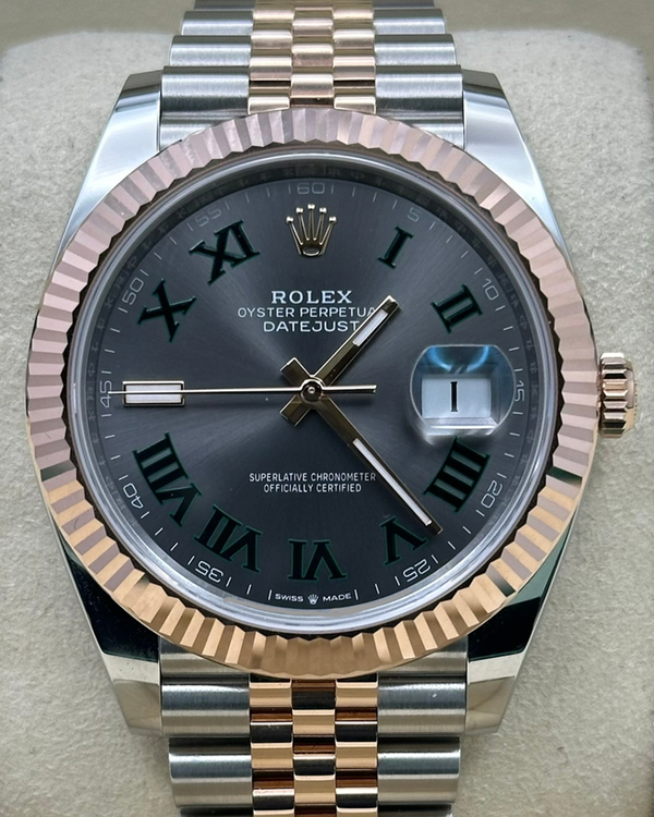 2026 Rolex Datejust "Wimbledon" 41MM Slate Dial Two-Tone Jubilee Bracelet (126331)