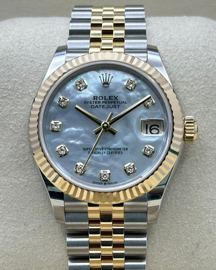 2026 Rolex Datejust 31MM Mother of Pearl Dial Two-Tone Super Jubilee Bracelet (278273)