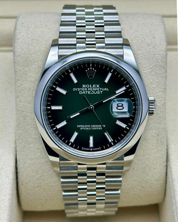 2026 Rolex Datejust 36MM Mint Green Dial Oyster Bracelet (126200)