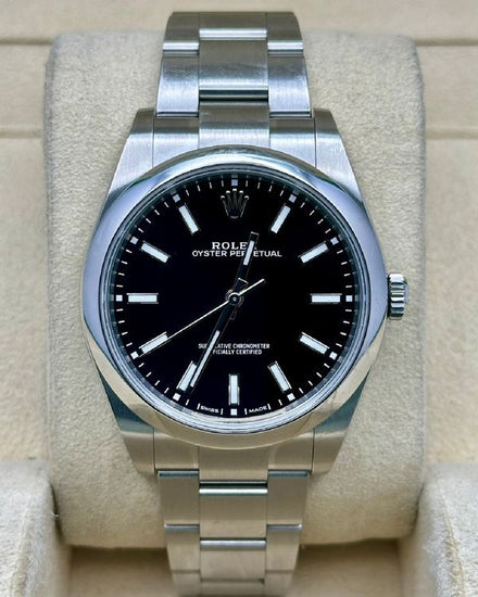 2019 Rolex Oyster Perpetual 39MM Black Dial Oyster Bracelet (114300)
