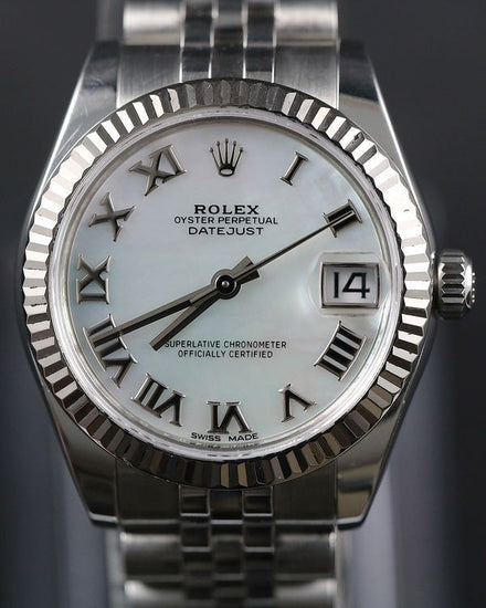 2020 Rolex Datejust 31MM White Mother of Pearl Dial Jubilee Bracelet (178274)