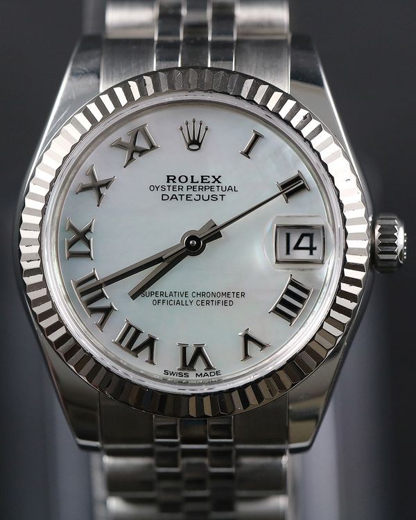 2020 Rolex Datejust 31MM White Mother of Pearl Dial Jubilee Bracelet (178274)