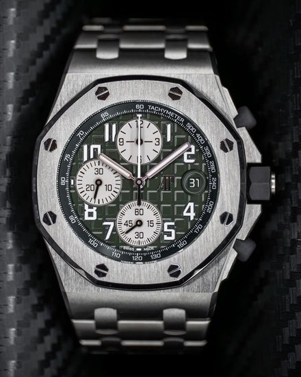 2022 Audemars Piguet Royal Oak Offshore Chronograph 42MM Green Dial Titanium Bracelet (26238TI.OO.A056CA.01)